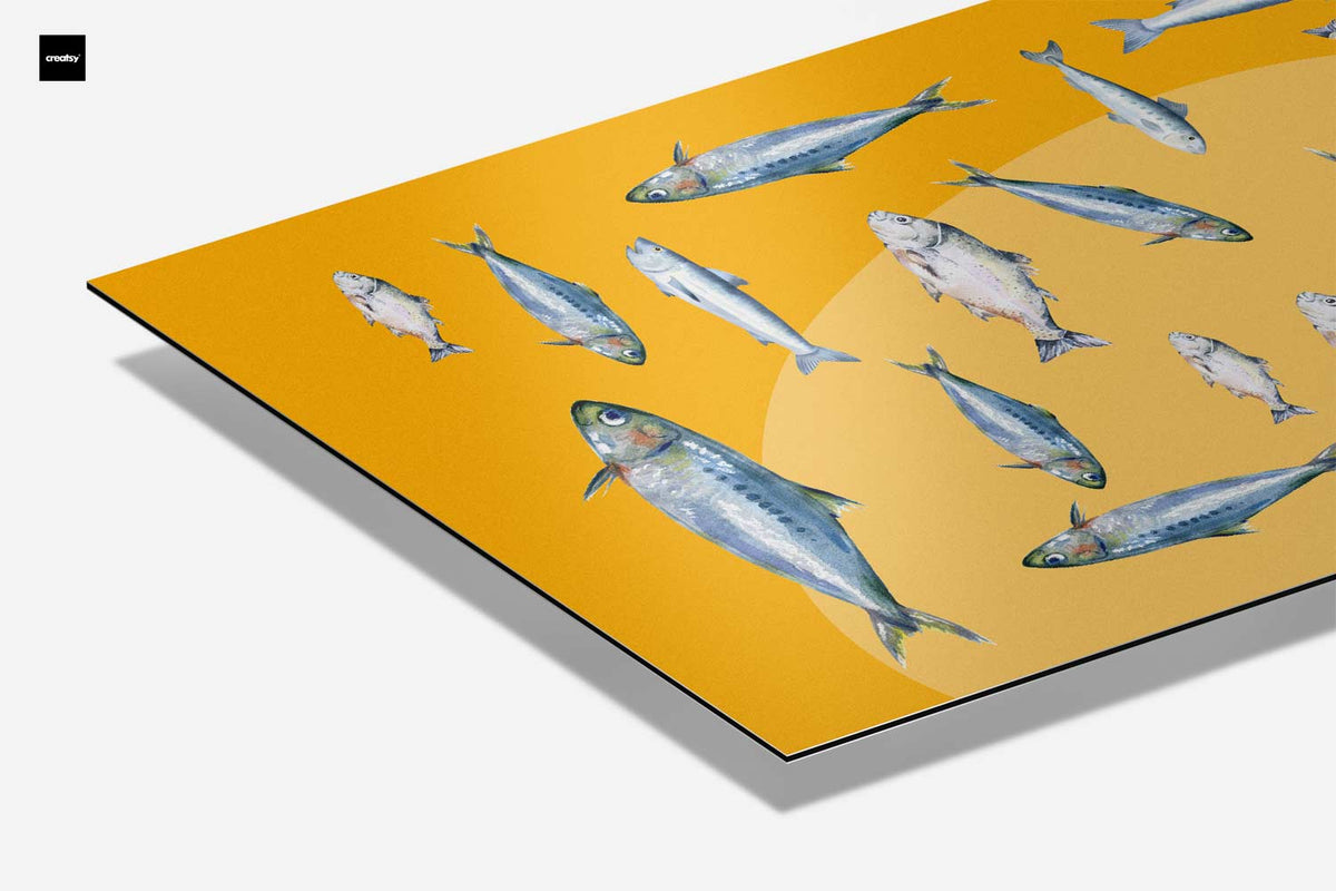 Vrolijk Visballet – canvas kunstwerk als wanddecoratie