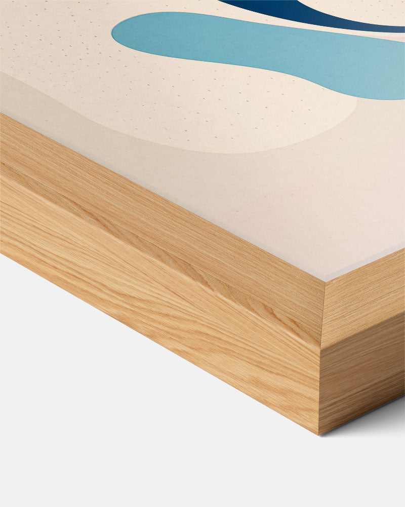 Organische Abstracte Kunstposter – staande keuken wanddecoratie van WallArtistic