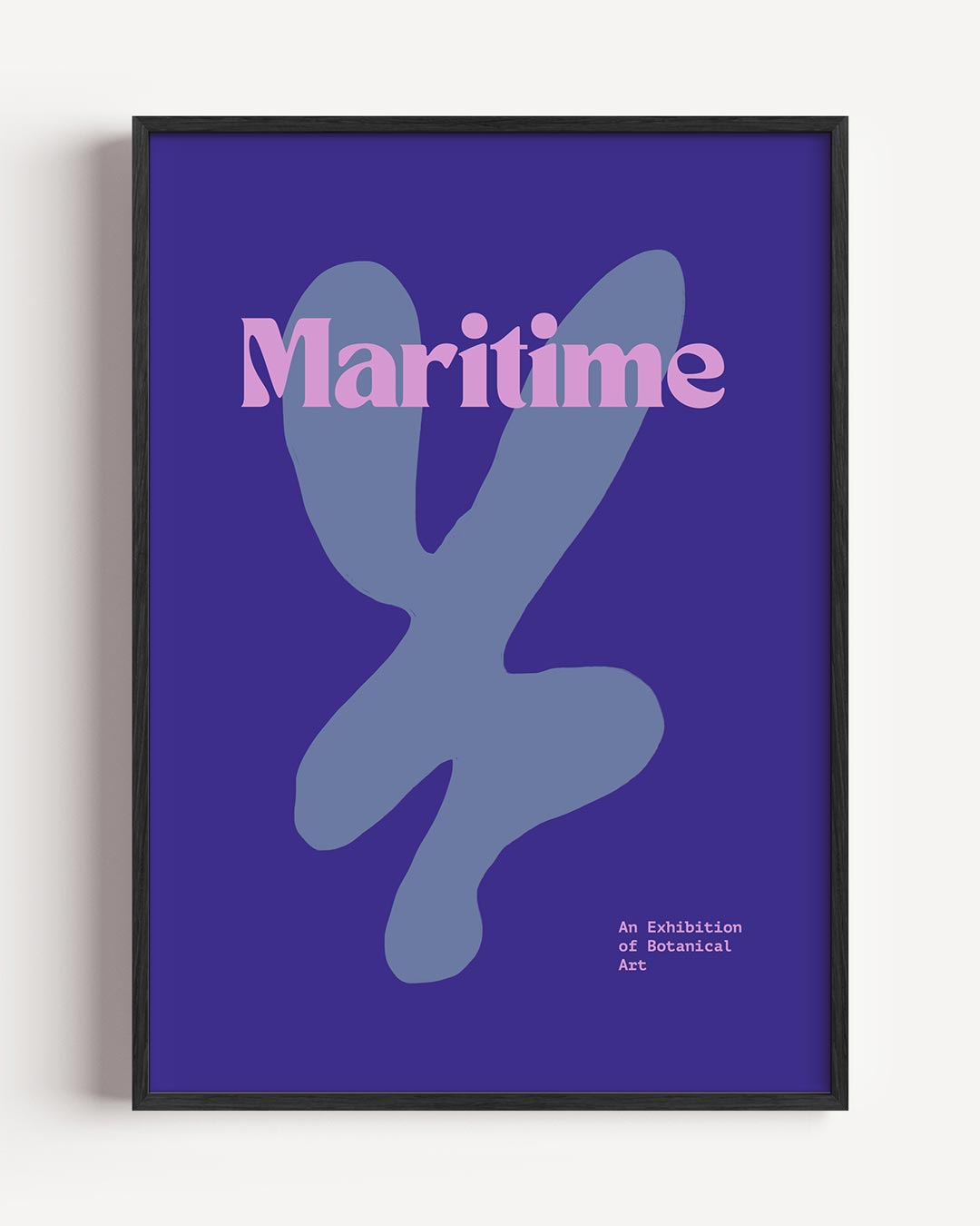 Maritieme Botanische Kunst – kleurrijke abstracte portret poster als wanddecoratie