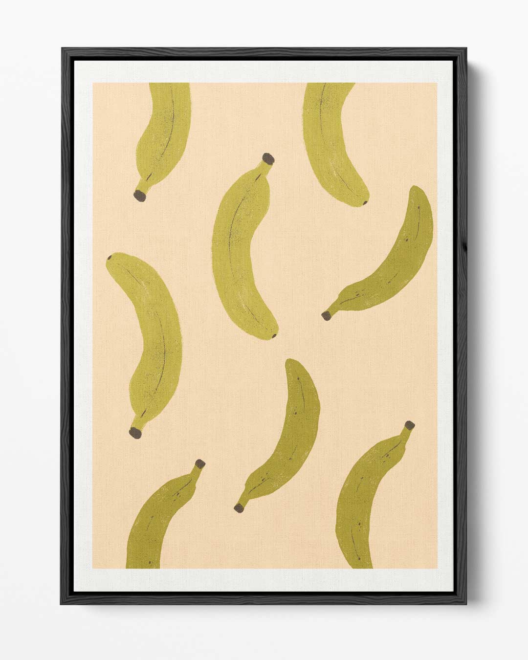 Speelse Bananen Illustratie – portret kunstwerk als wanddecoratie