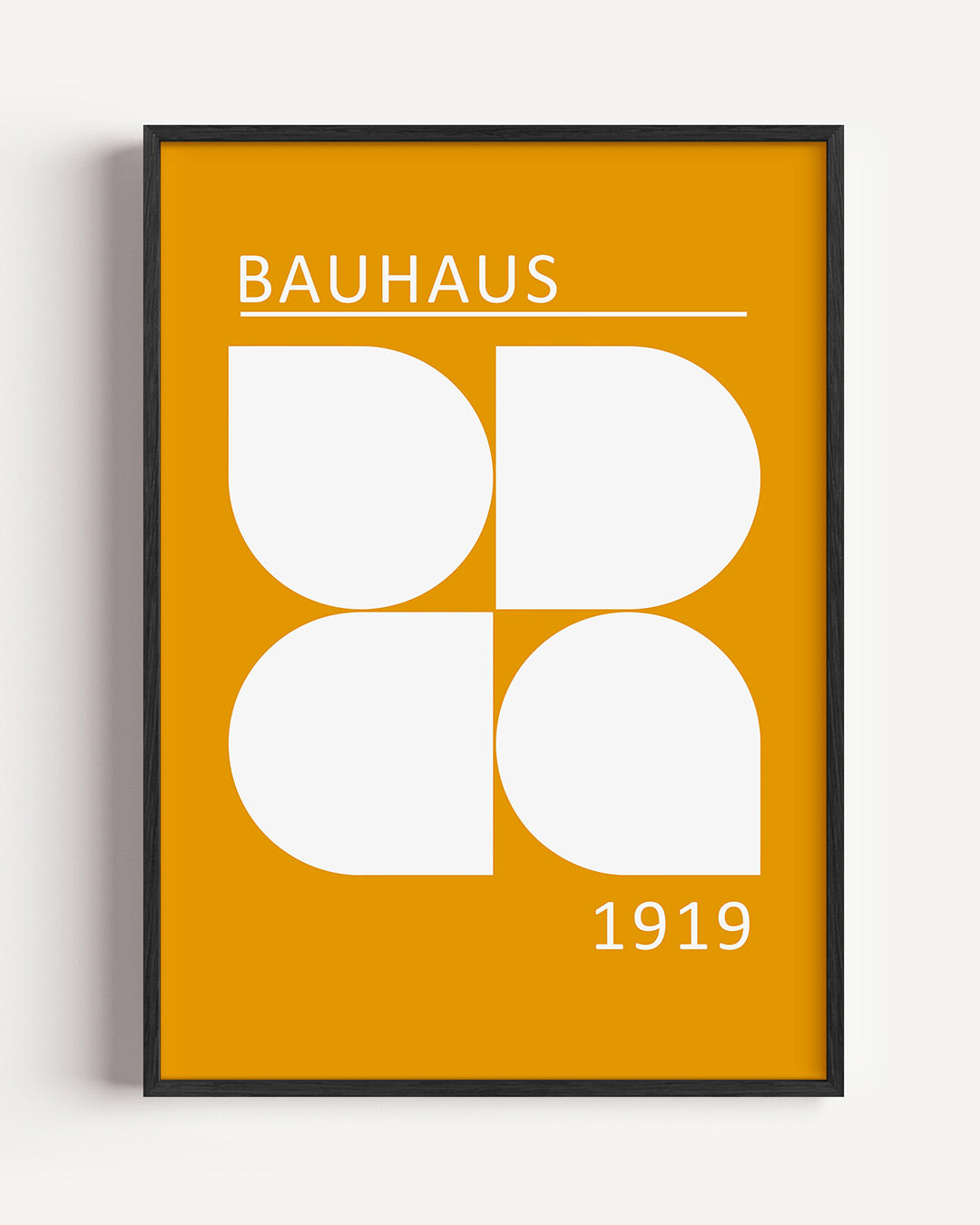 Vorm en kleur – staande Bauhaus poster als wanddecoratie