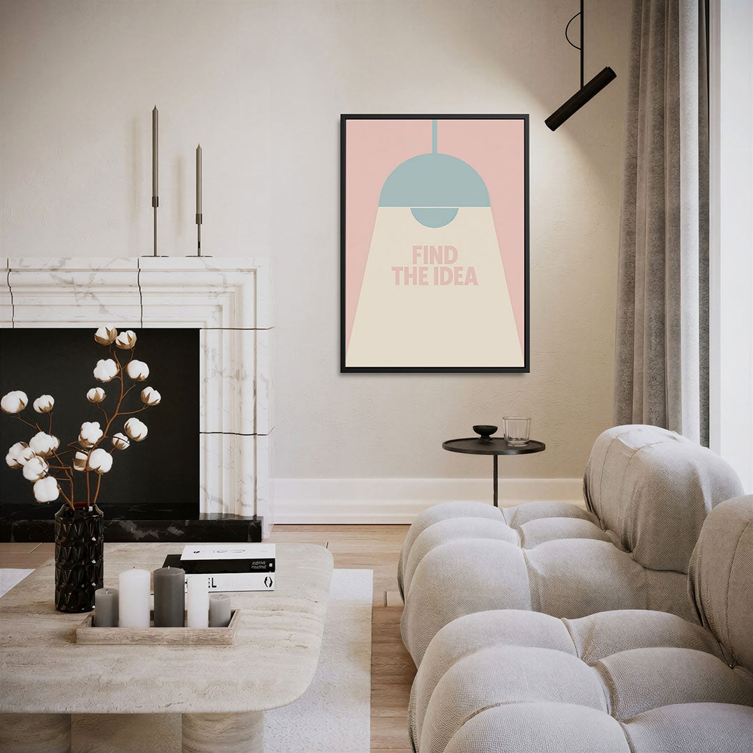 Lamp – moderne staande wandkunst