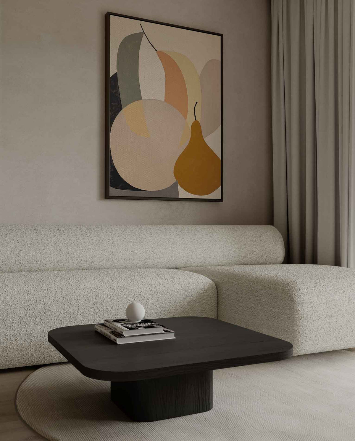 Vrolijke Fruitige Abstractie – canvas kunstwerk als wanddecoratie