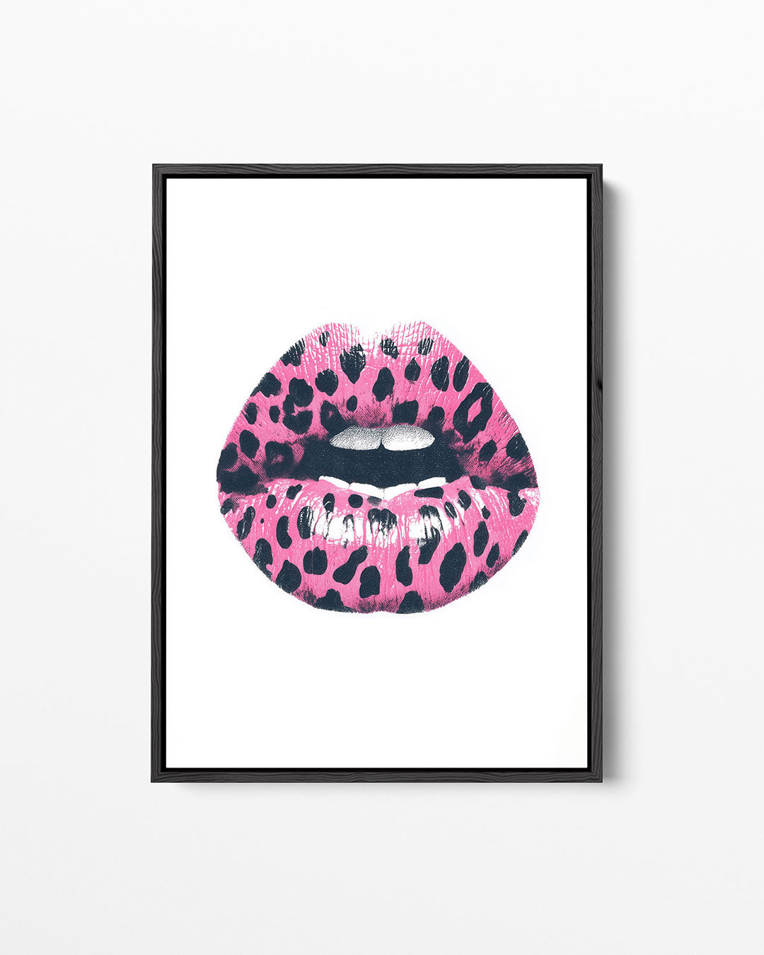 Gedurfde lippenprint – staand wanddecoratie kunstwerk