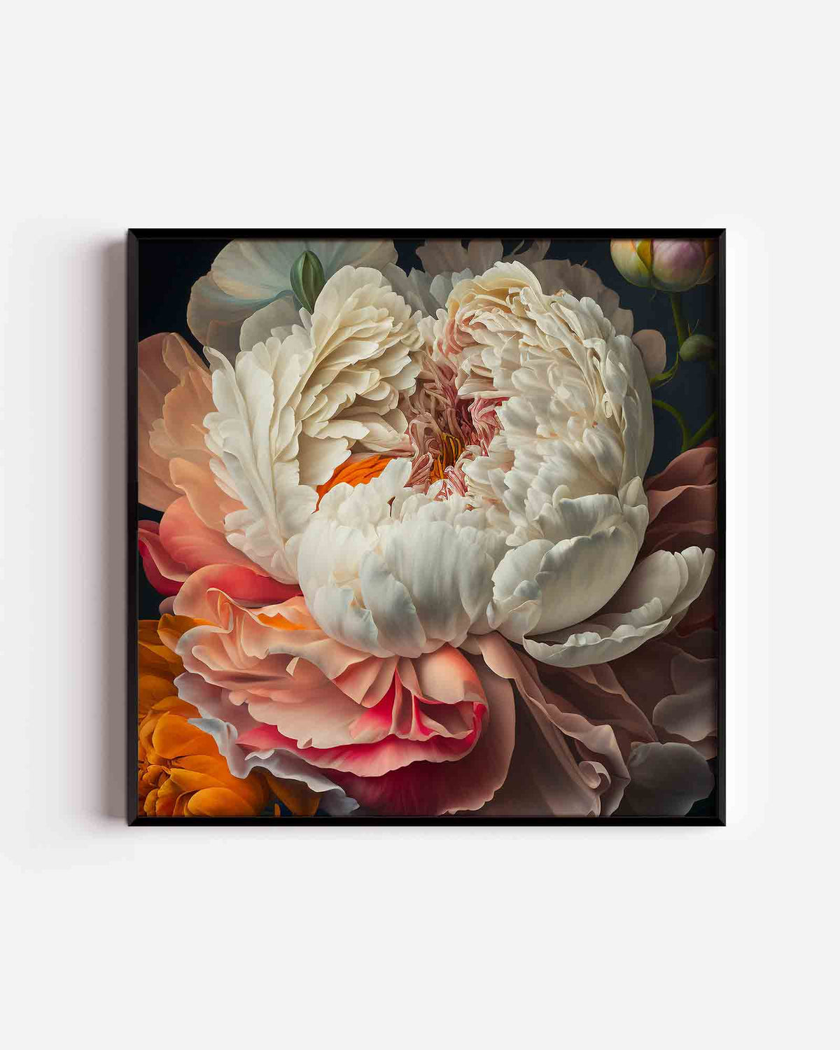 Bloemenpracht – bloemen vierkante poster als wanddecoratie