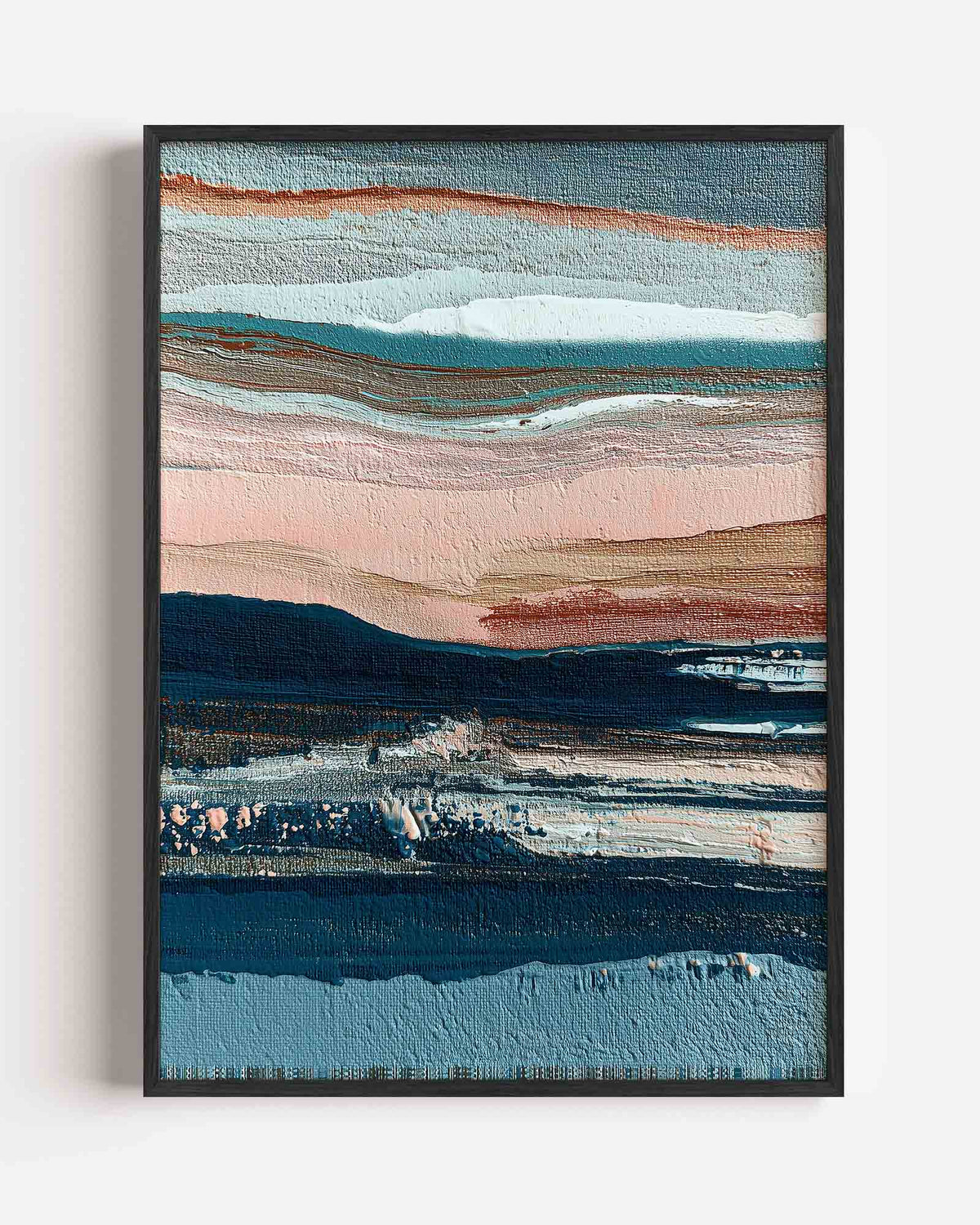 Horizontale strepen – abstracte portret poster als wanddecoratie