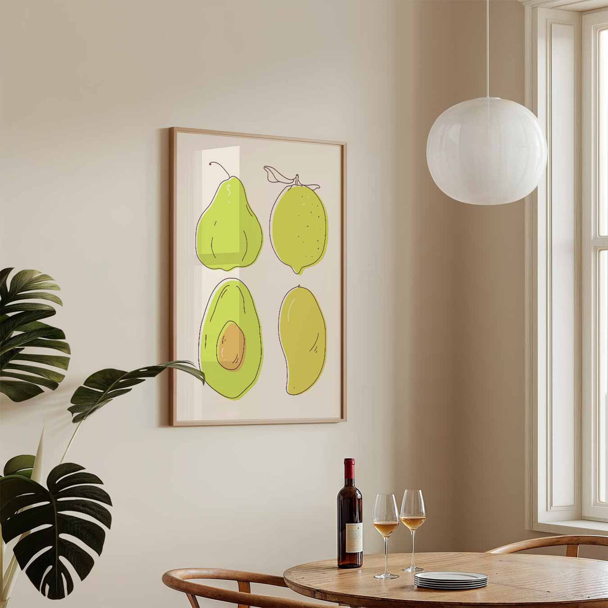 Fruitige Frisse Wandposter – keukenposter in staand formaat