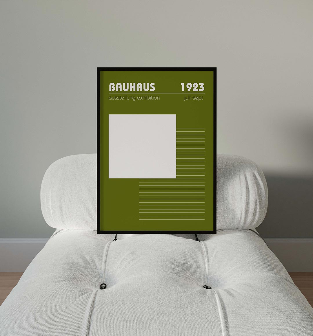 Vorm en lijnen – moderne Bauhaus wandkunst als poster
