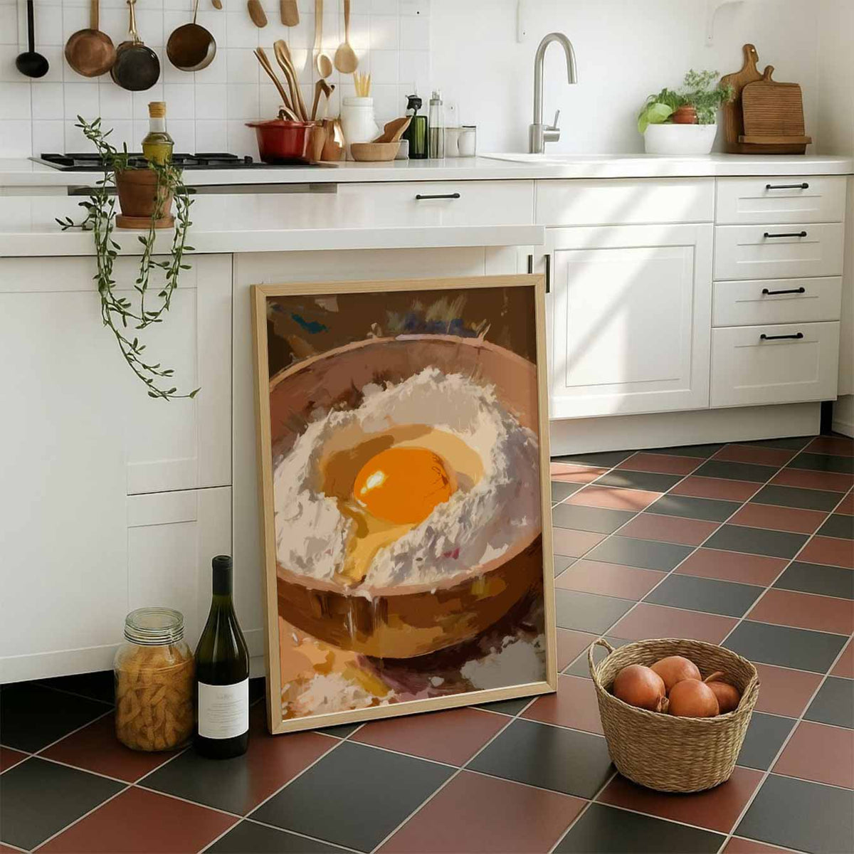 Kunstzinnige Keuken Momenten – staande muurposter voor keuken of eethoek
