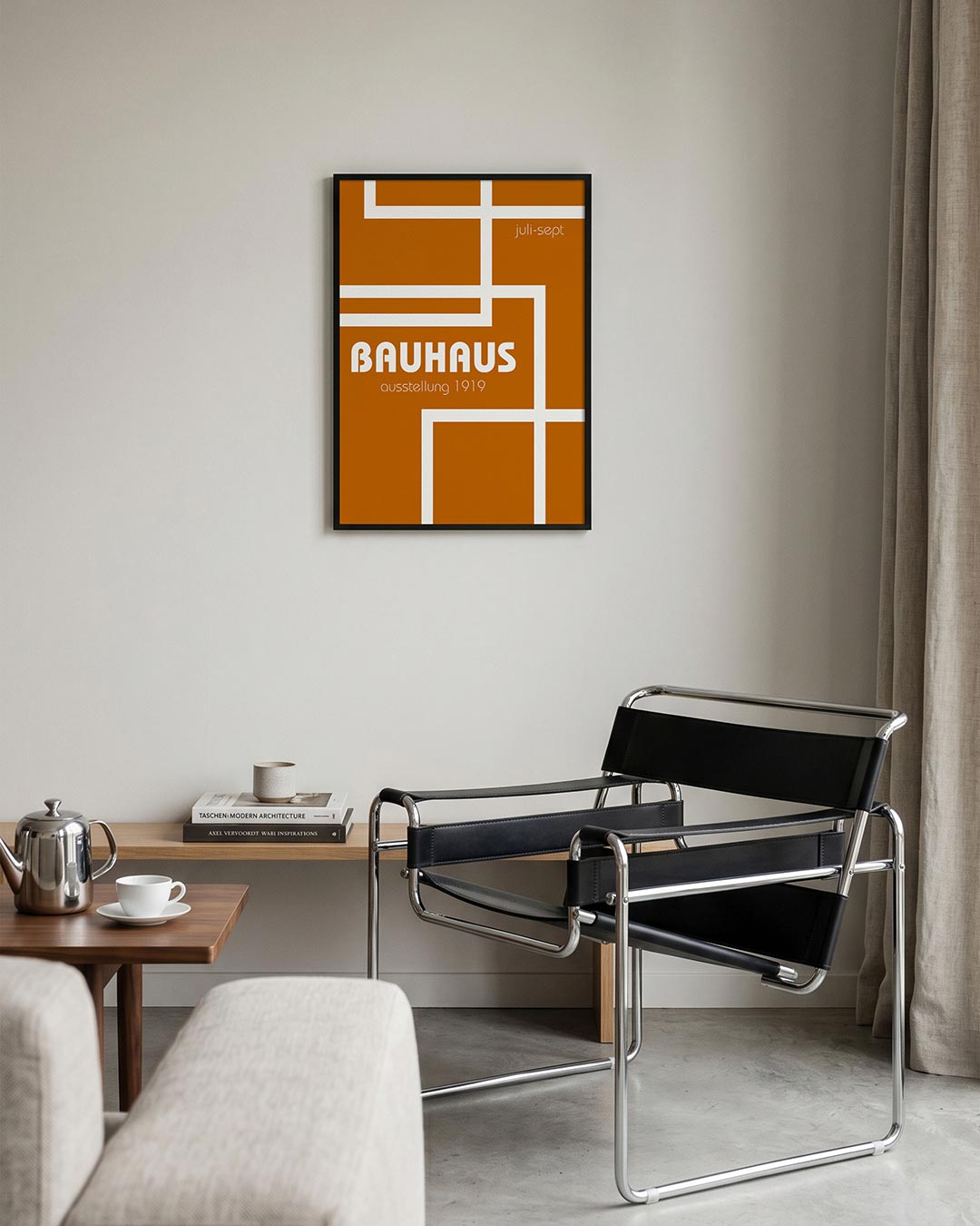 – geometrische Bauhaus poster in staand formaat
