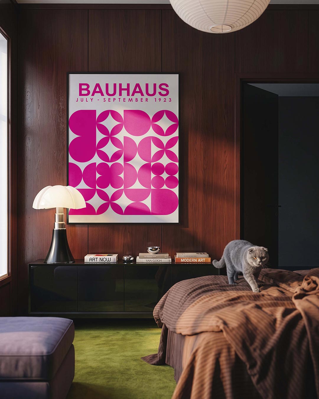  – geometrische Bauhaus poster in staand formaat