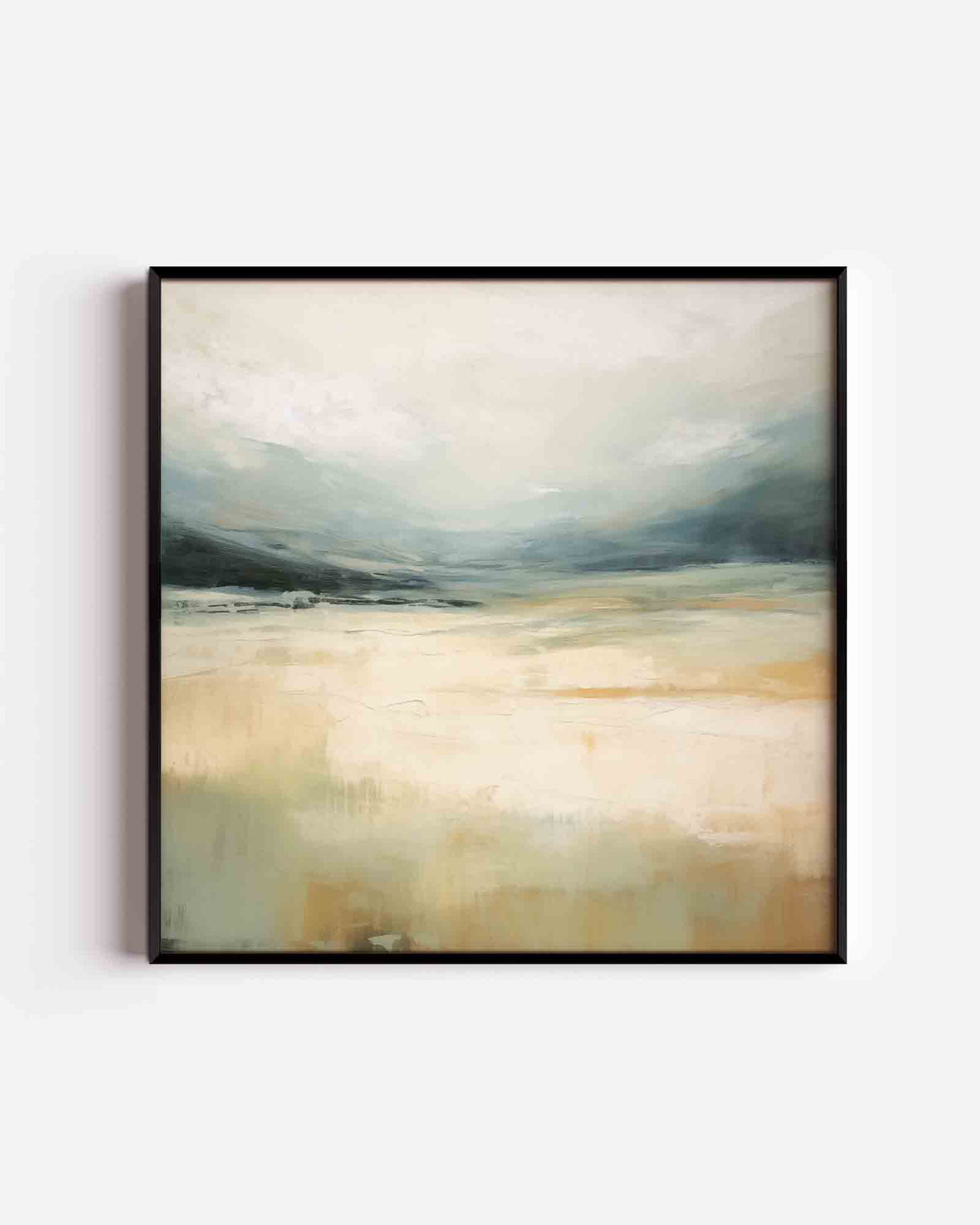 Landschap in zachte tinten – abstracte vierkante poster als wanddecoratie