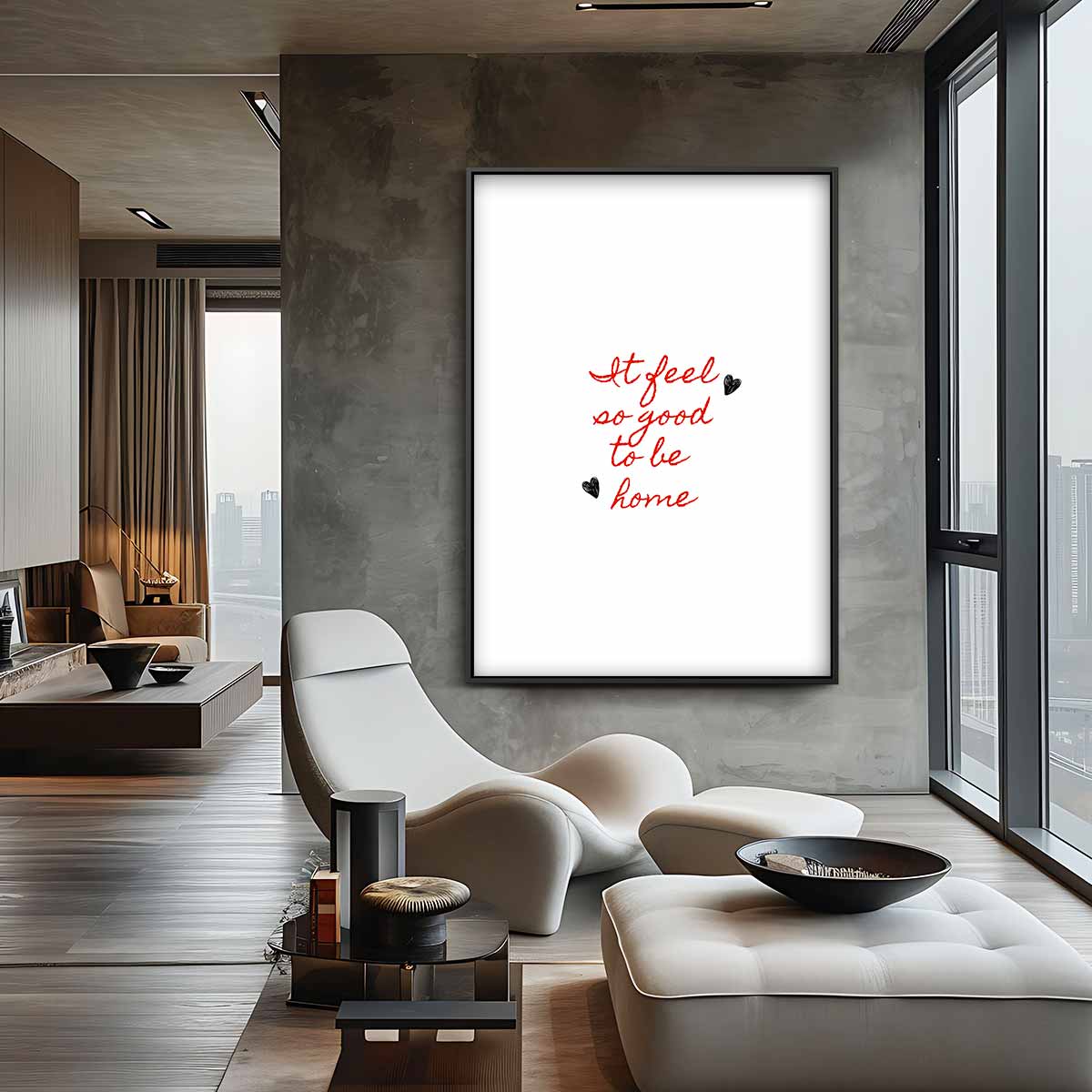 Welkom Thuis Wanddecoratie – staande wandkunst voor woonkamer of interieur