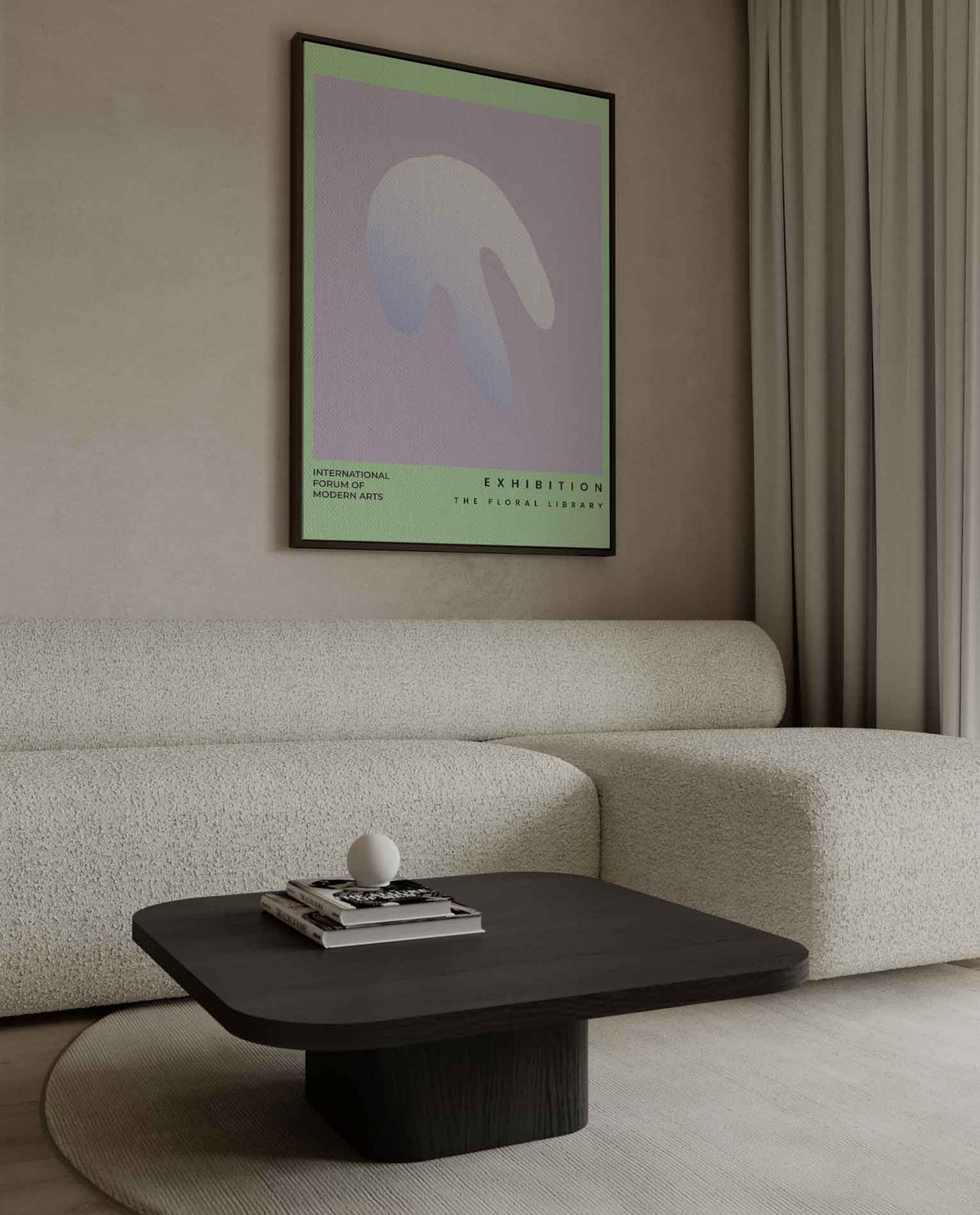 Abstracte Bloemimpressie – dibond kunstwerk als wanddecoratie