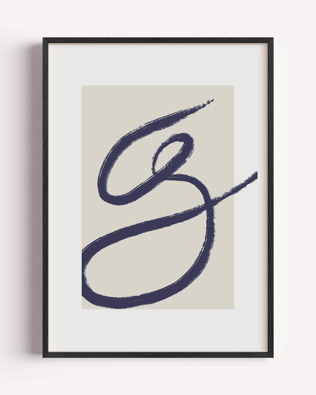 Elegante Abstracte Kunstposter – abstracte portret poster als wanddecoratie
