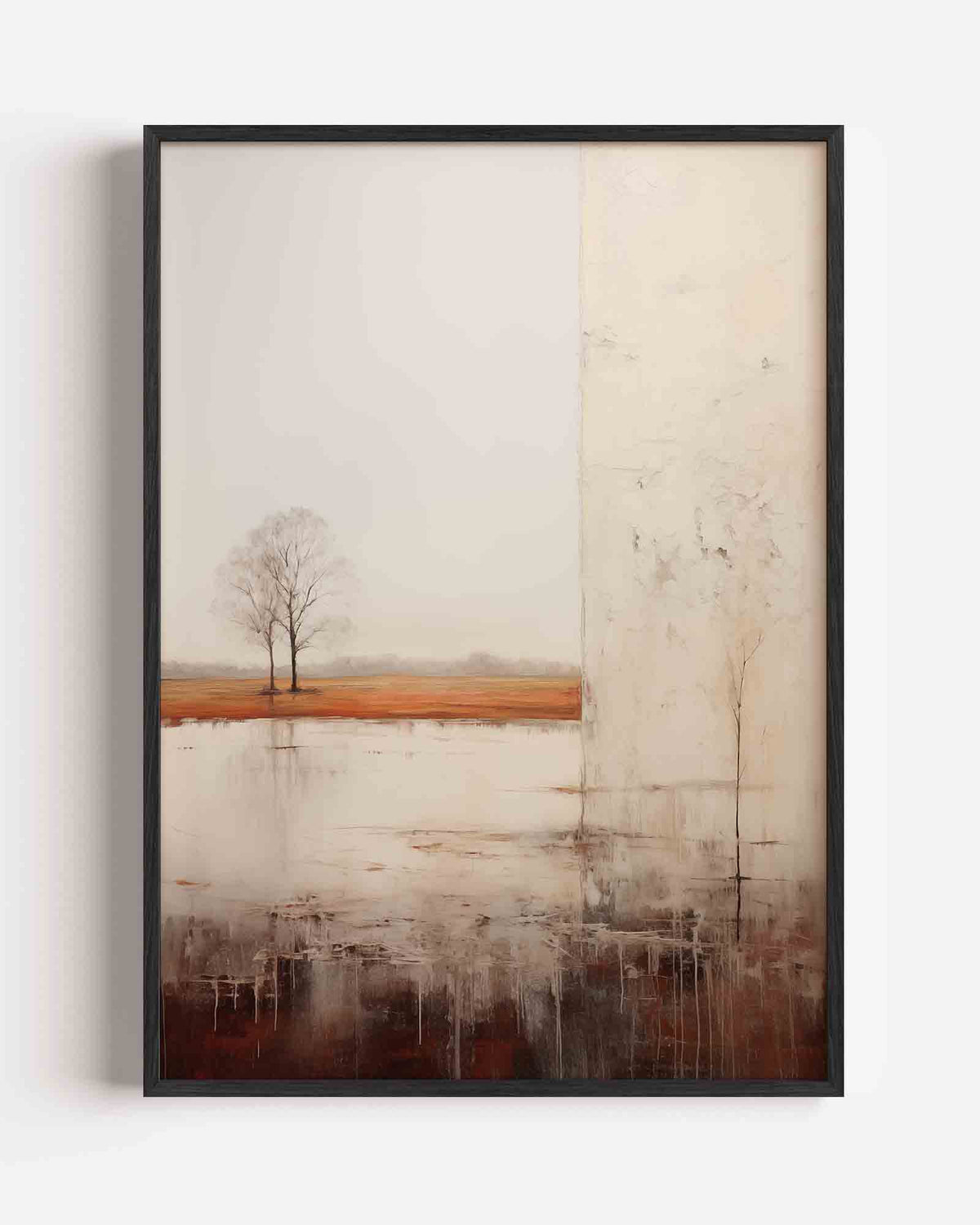 Landschap met bomen – botanische portret poster als wanddecoratie