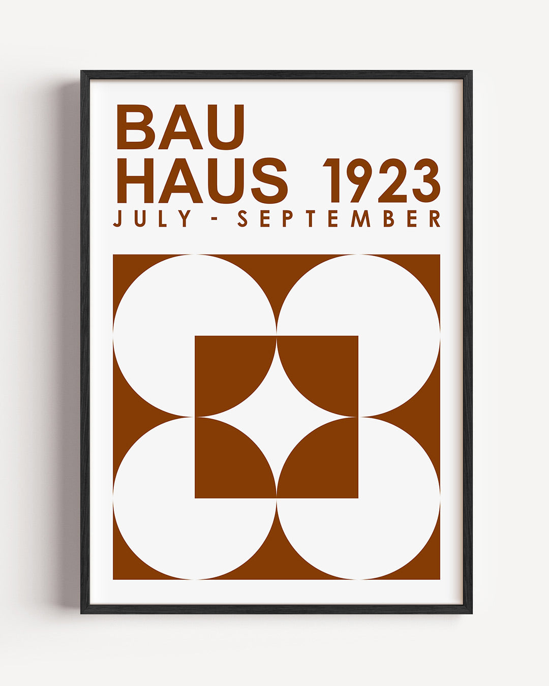 Vormen en vlakken – staande Bauhaus poster als wanddecoratie