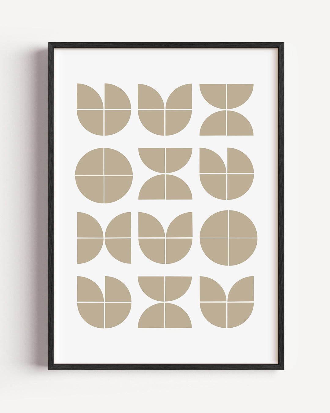Vormritme en balans – staande Bauhaus poster als wanddecoratie