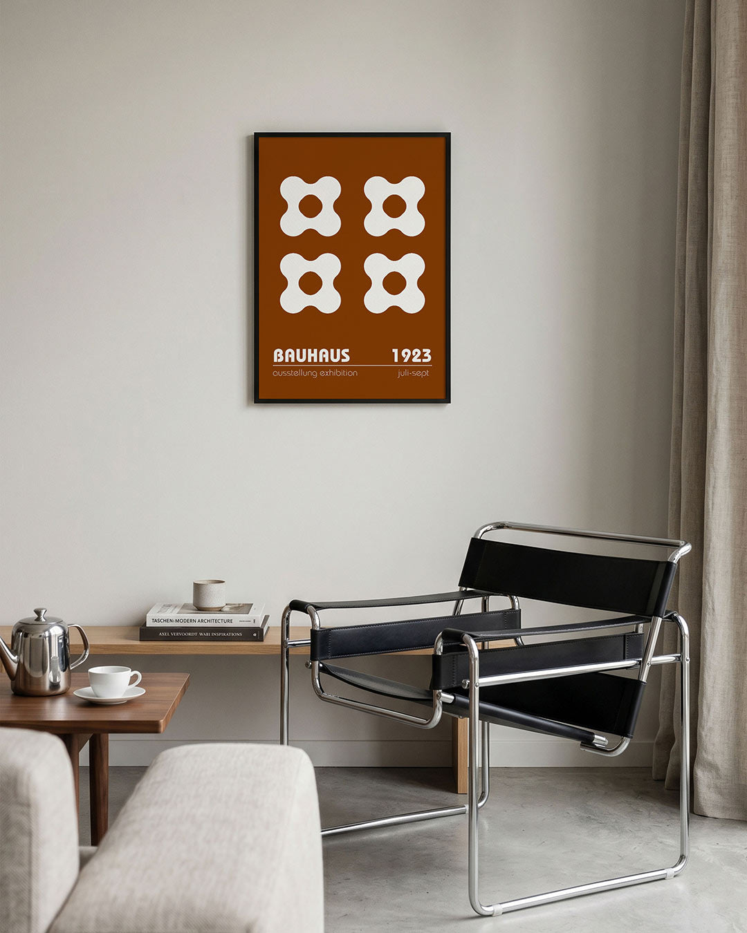 Vormen en vlakken – geometrische Bauhaus poster in staand formaat