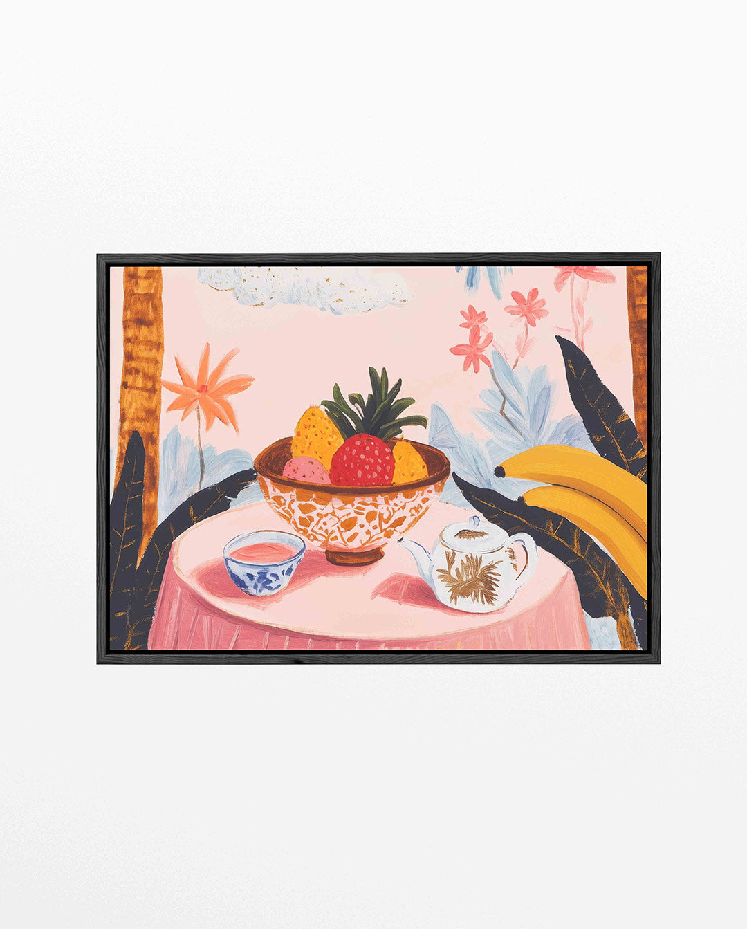 Fruit en bloemen – liggend jungle kunstwerk