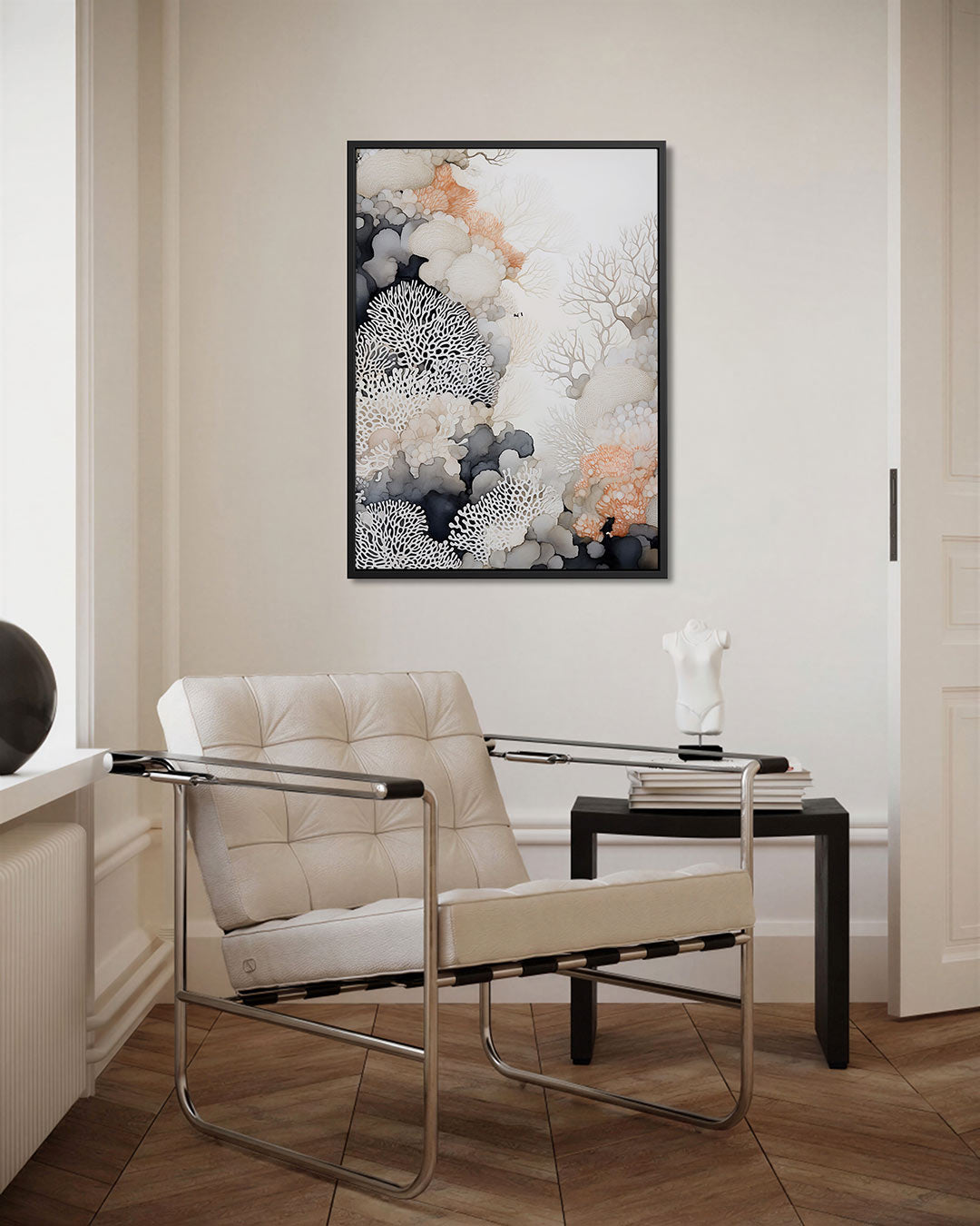 Organische vormen – staand wanddecoratie kunstwerk