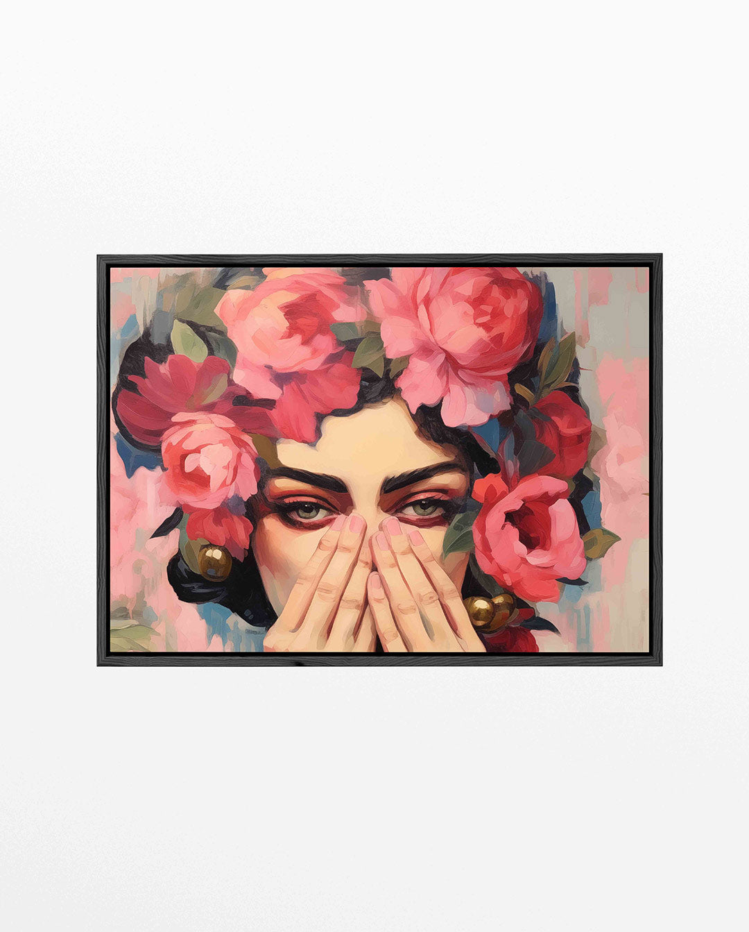 Bloemenportret – Portret kunstwerk – liggend portret kunstwerk