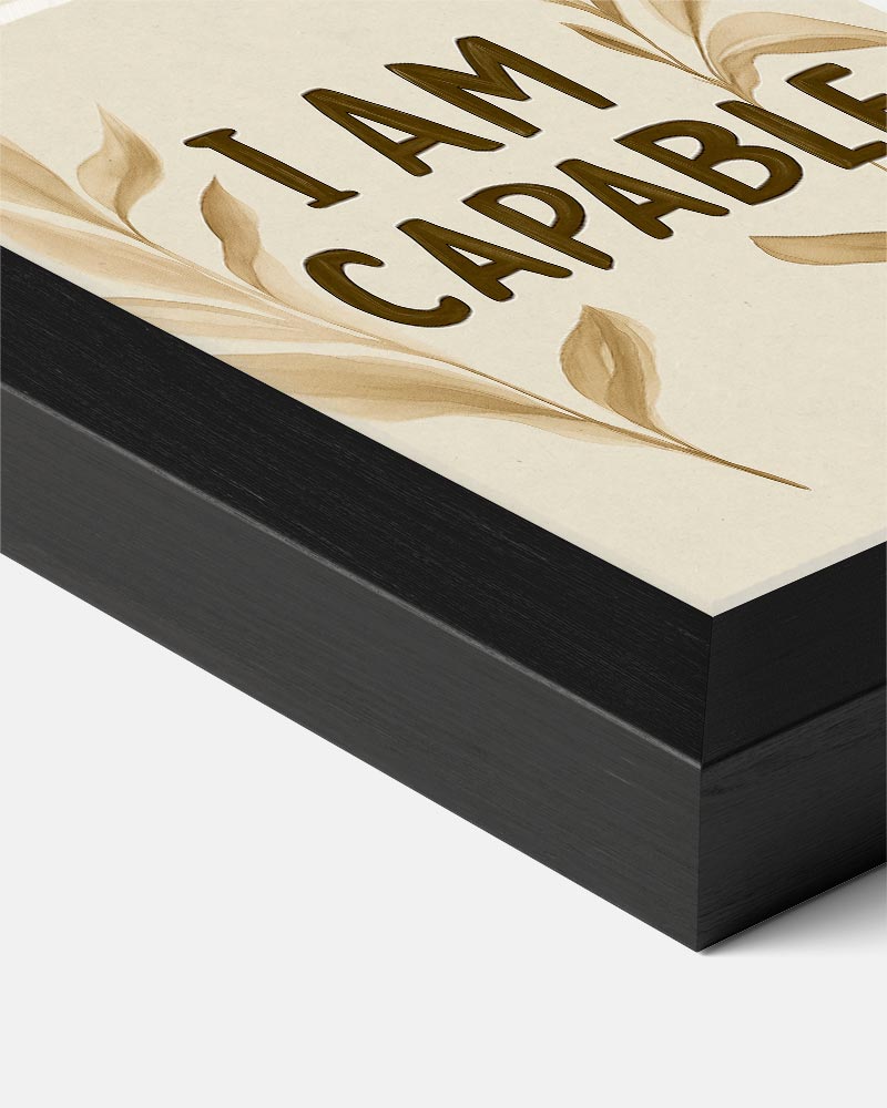 Inspirerende "I Am Capable" – kids portret poster, afbeelding 7