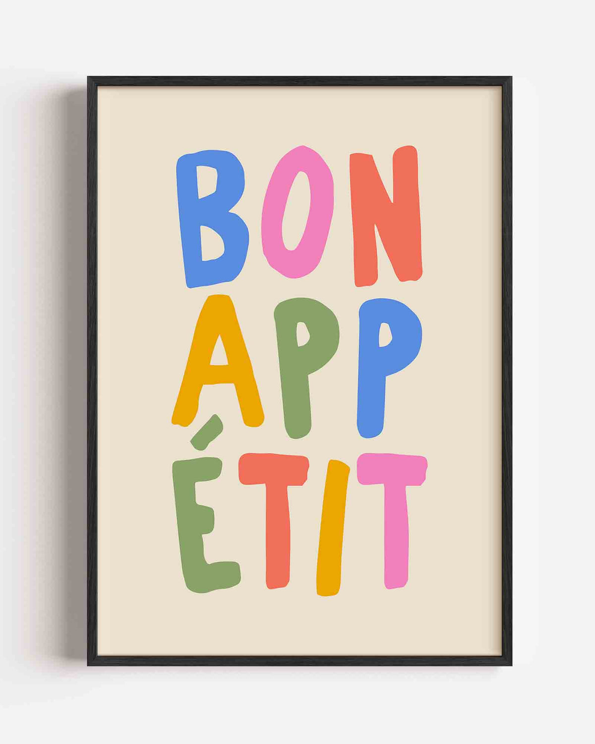 Bon appétit – keuken portret poster als wanddecoratie
