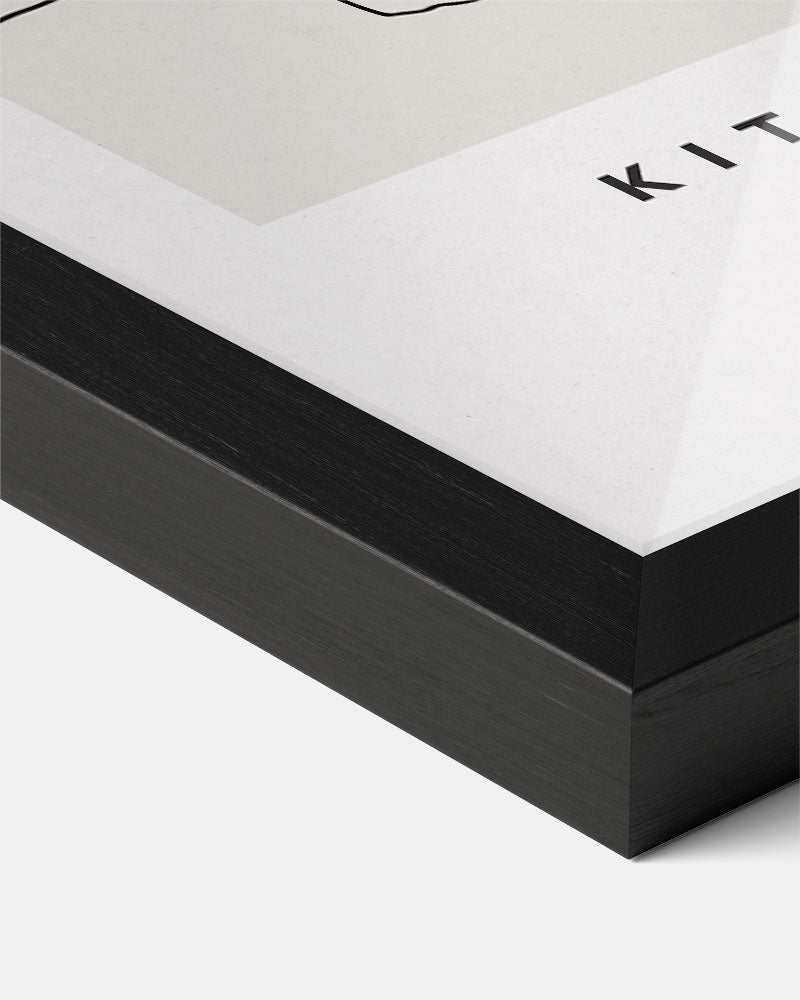 Kitchen Stories - Minimalistische – staande muurposter voor keuken of eethoek