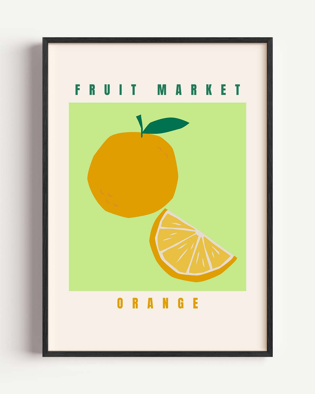 Zonnige Fruitmarkt – keuken portret poster als wanddecoratie