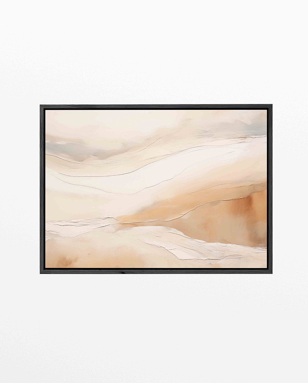 Zachte aardetinten – liggend wanddecoratie kunstwerk