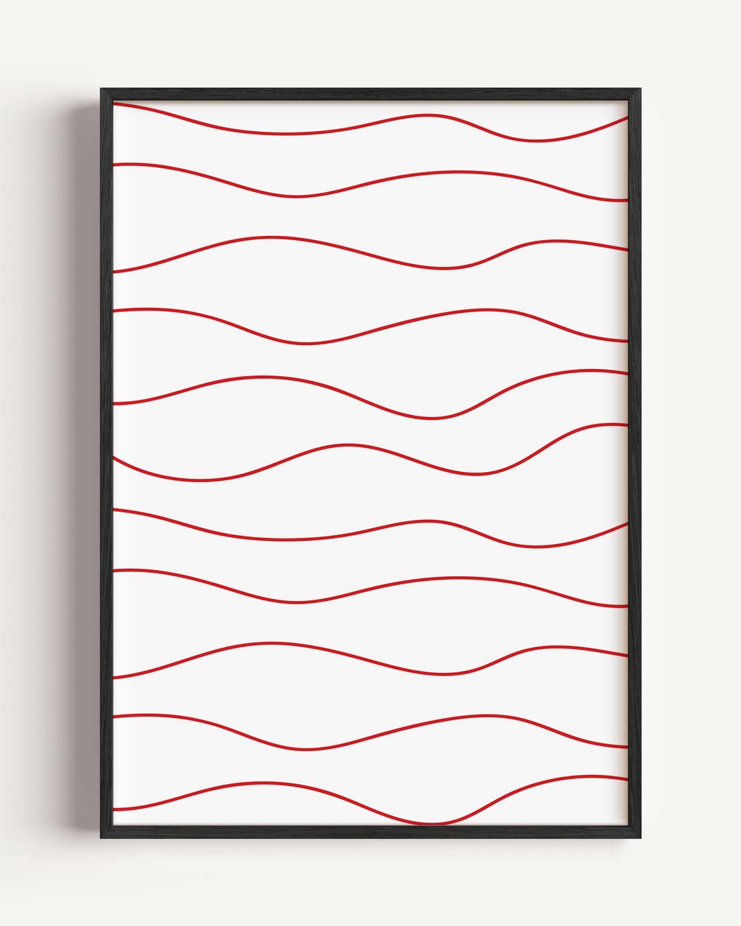 Golvende Lijnen Design – kleurrijke abstracte portret poster als wanddecoratie