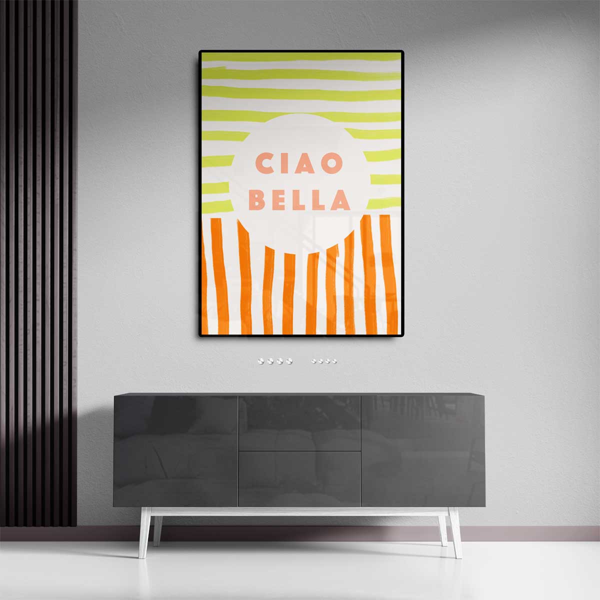 Ciao Bella – staande wandkunst voor woonkamer of interieur