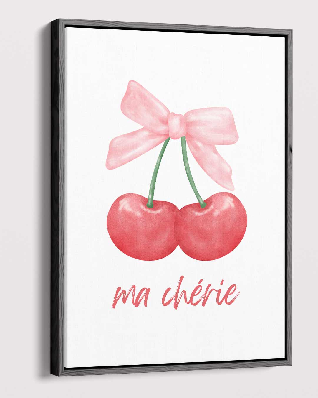 Ma Chérie Kersen Illustratie – dibond kunstwerk als wanddecoratie