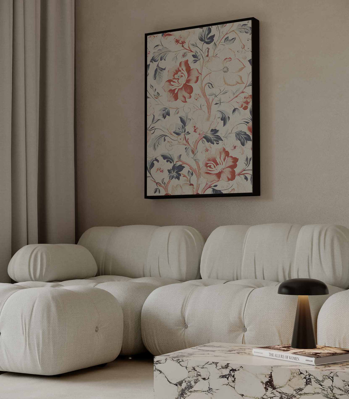 Bloemenpracht op Canvas – canvas wanddecoratie in portret formaat