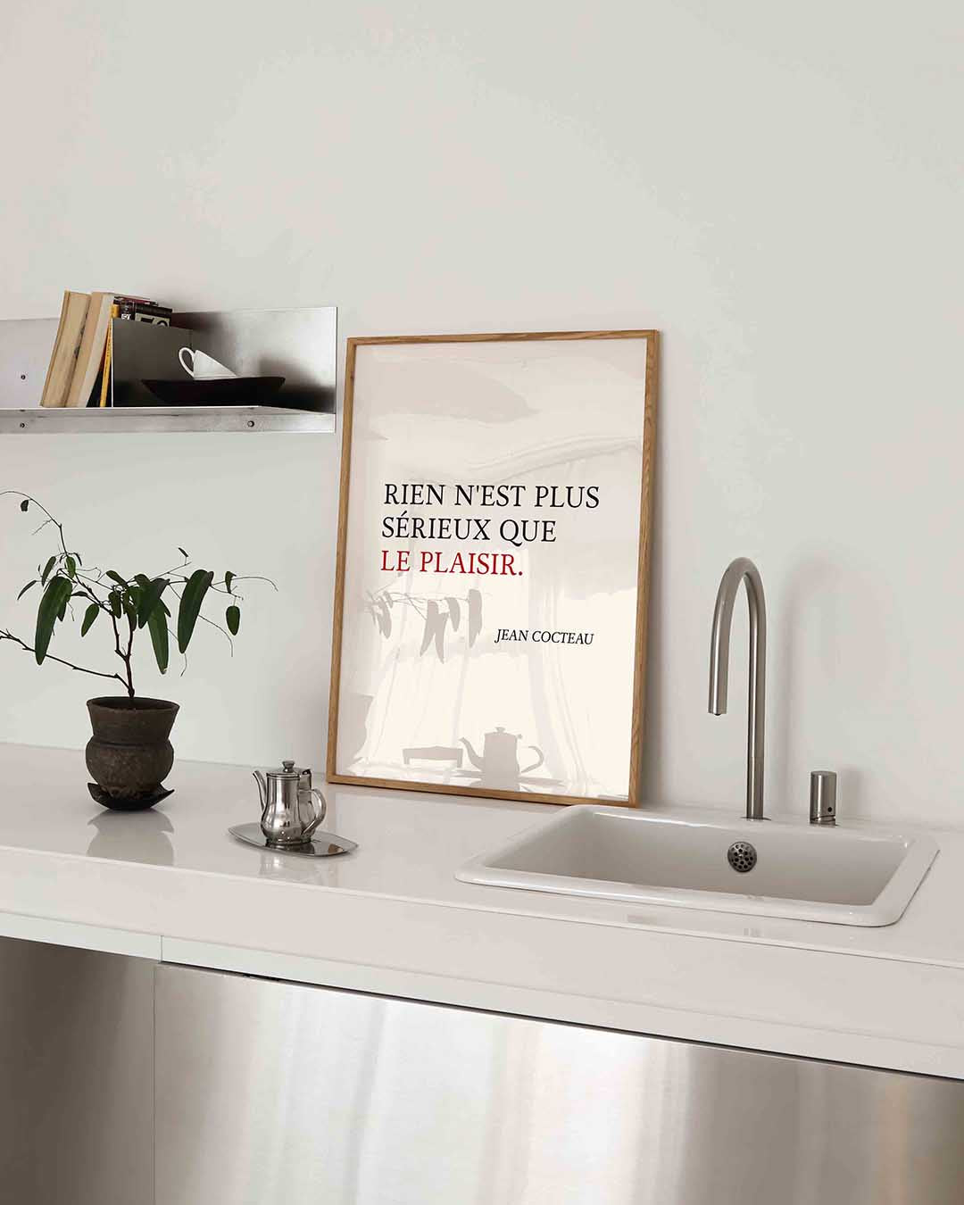 Citaat van jean cocteau – keukenposter in staand formaat