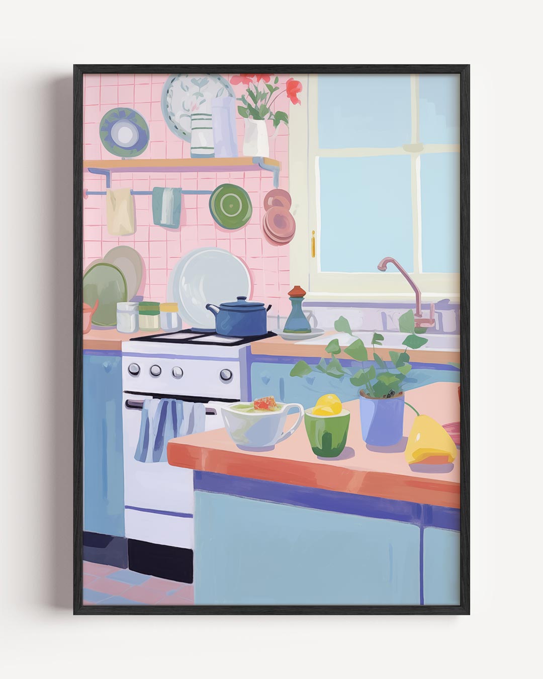 Gezellige Keuken – keuken portret poster als wanddecoratie