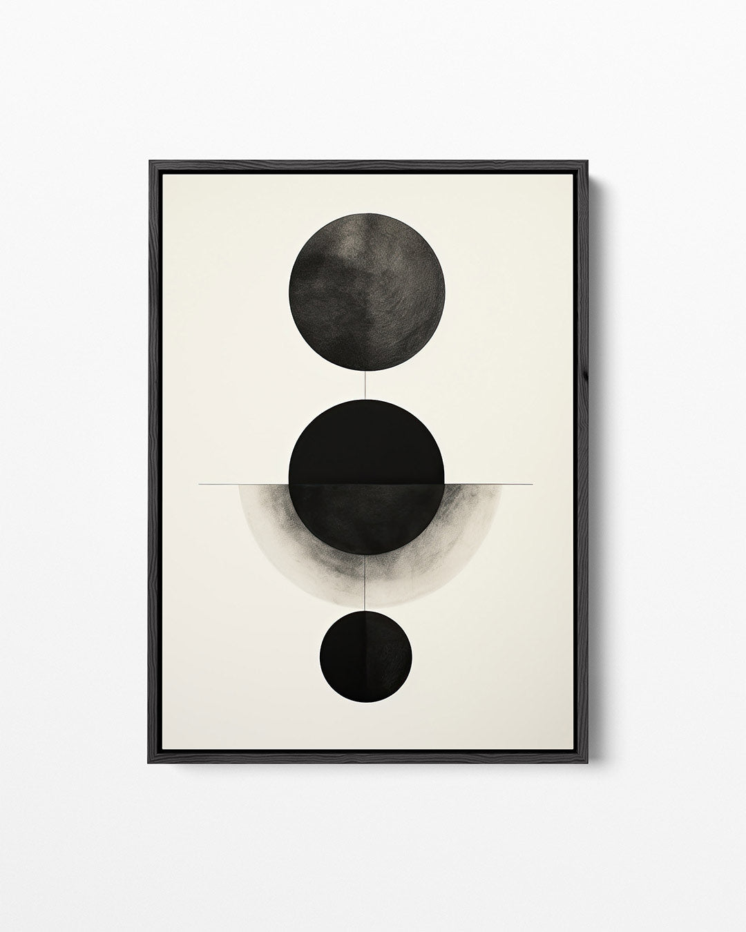 Geometrische cirkelcompositie – staand wanddecoratie kunstwerk