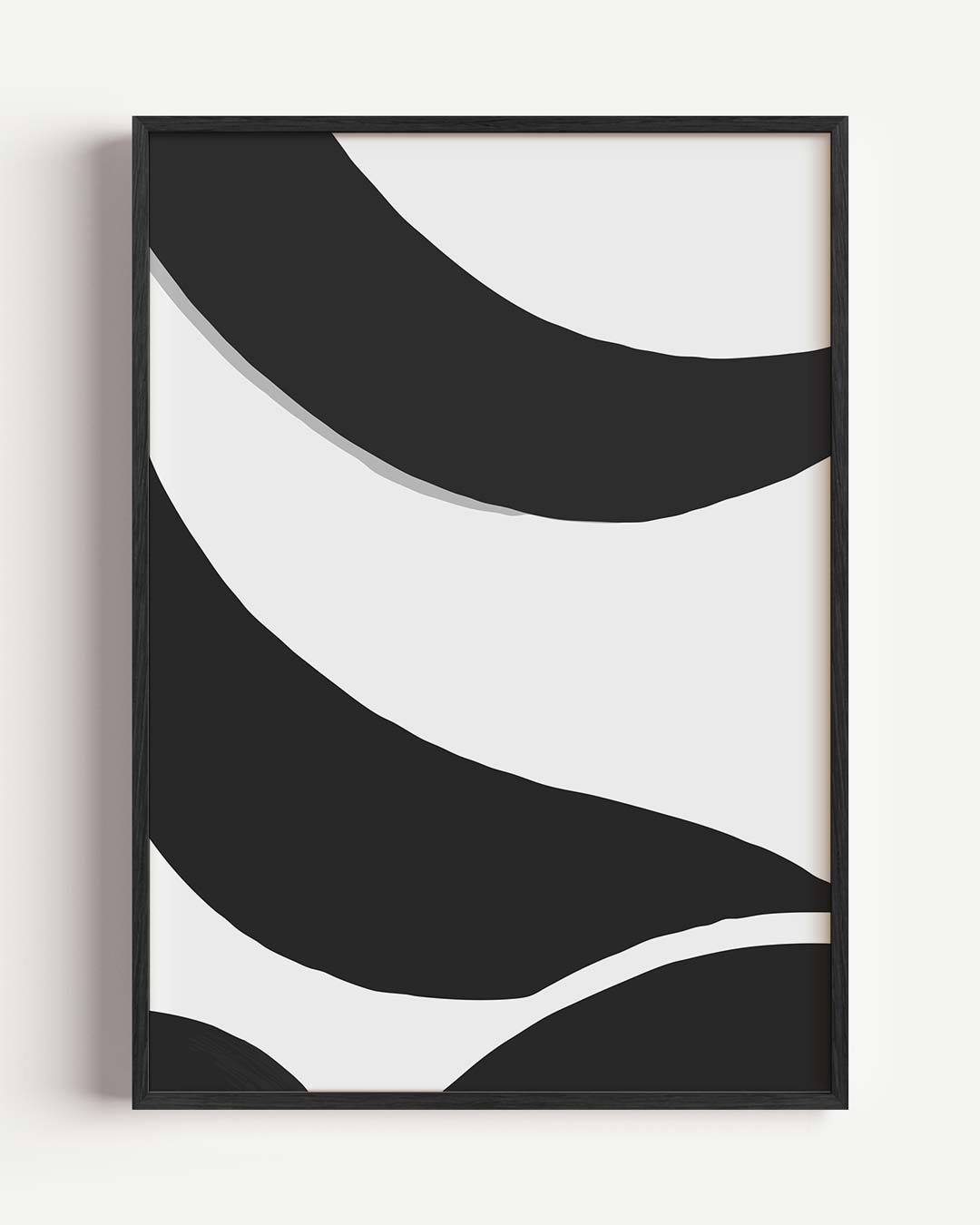 Moderne Abstracte Golfposter – kleurrijke abstracte portret poster als wanddecoratie