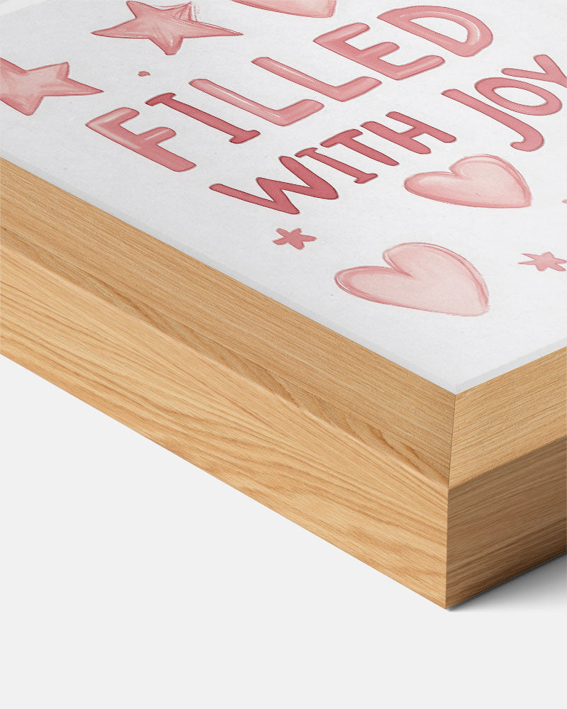 Vrolijke Harten – kids poster als vrolijke staande wanddecoratie