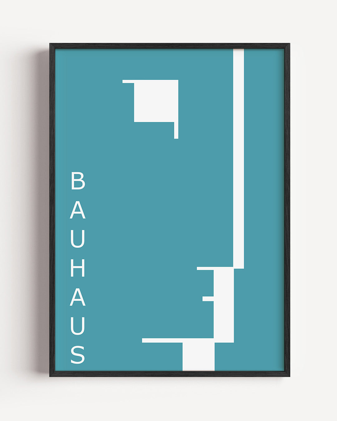 Vorm en lijnen – staande Bauhaus poster als wanddecoratie