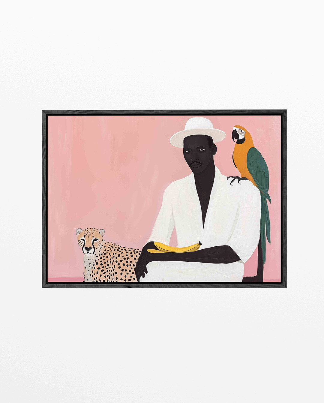Dier en mens harmonie – liggend jungle kunstwerk