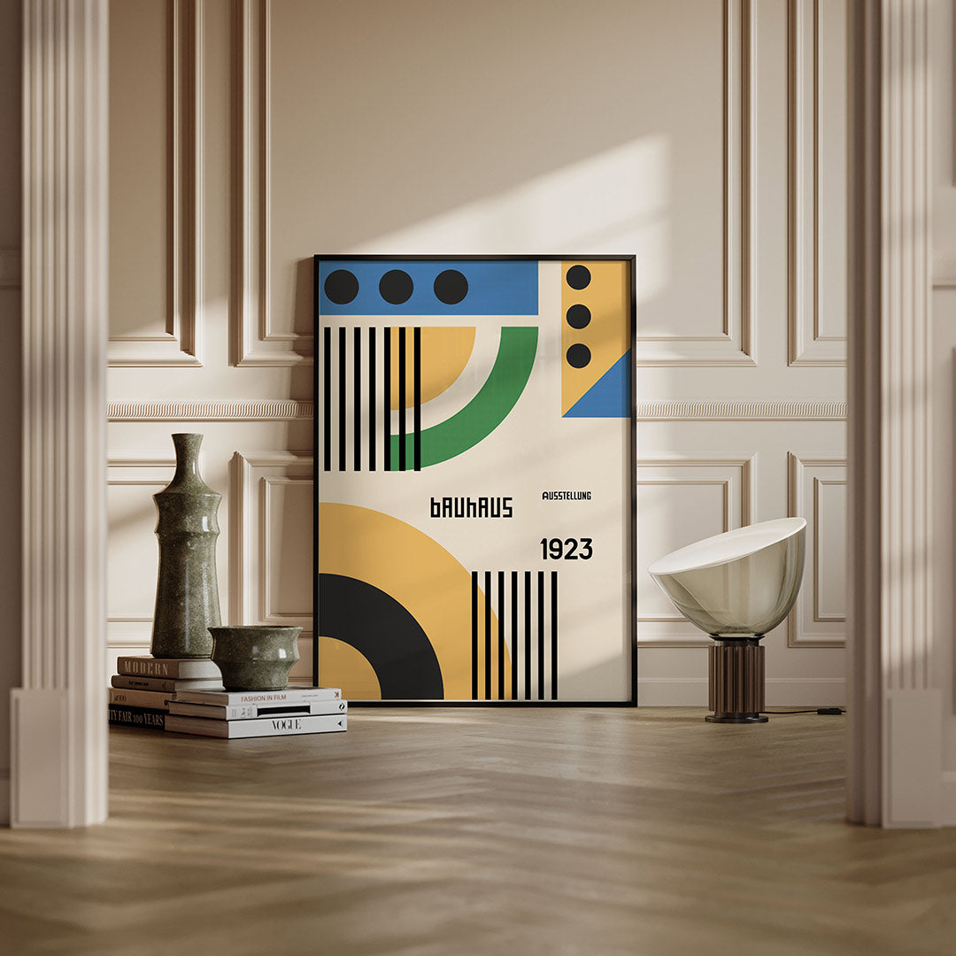 Vormen en vlakken – moderne Bauhaus wandkunst als poster