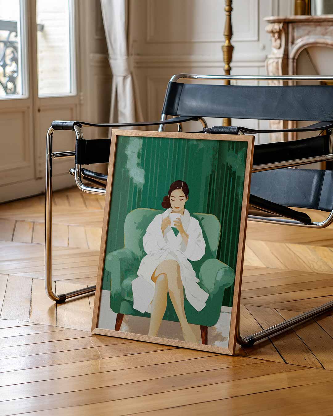 Relax & Ontspan – zomerse wandkunst als portret poster