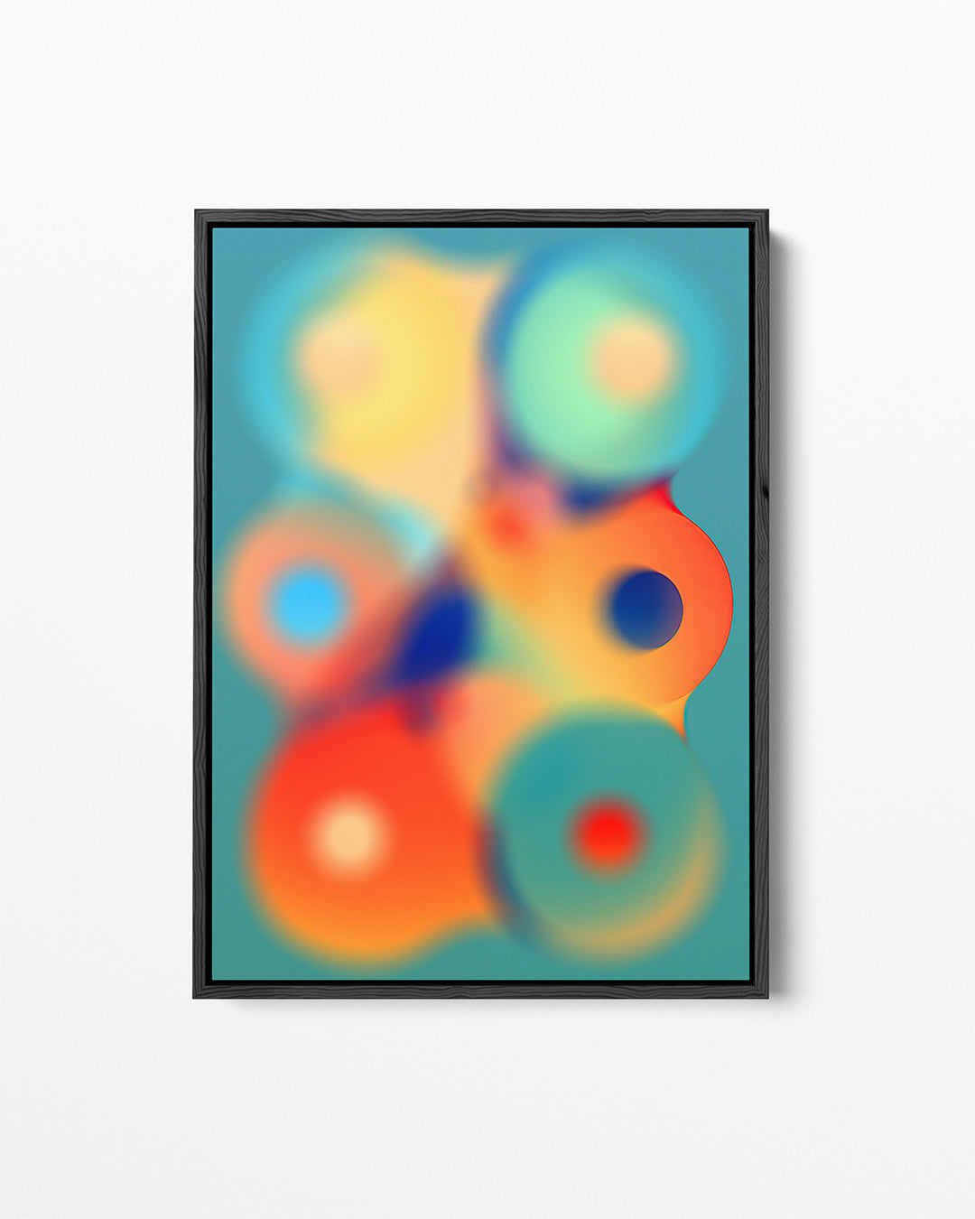 Vloeiende kleurencompositie – Dynamisch – staand wanddecoratie kunstwerk