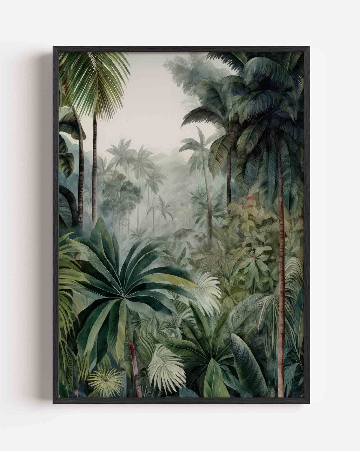 Tropische bladeren – jungle portret poster als wanddecoratie
