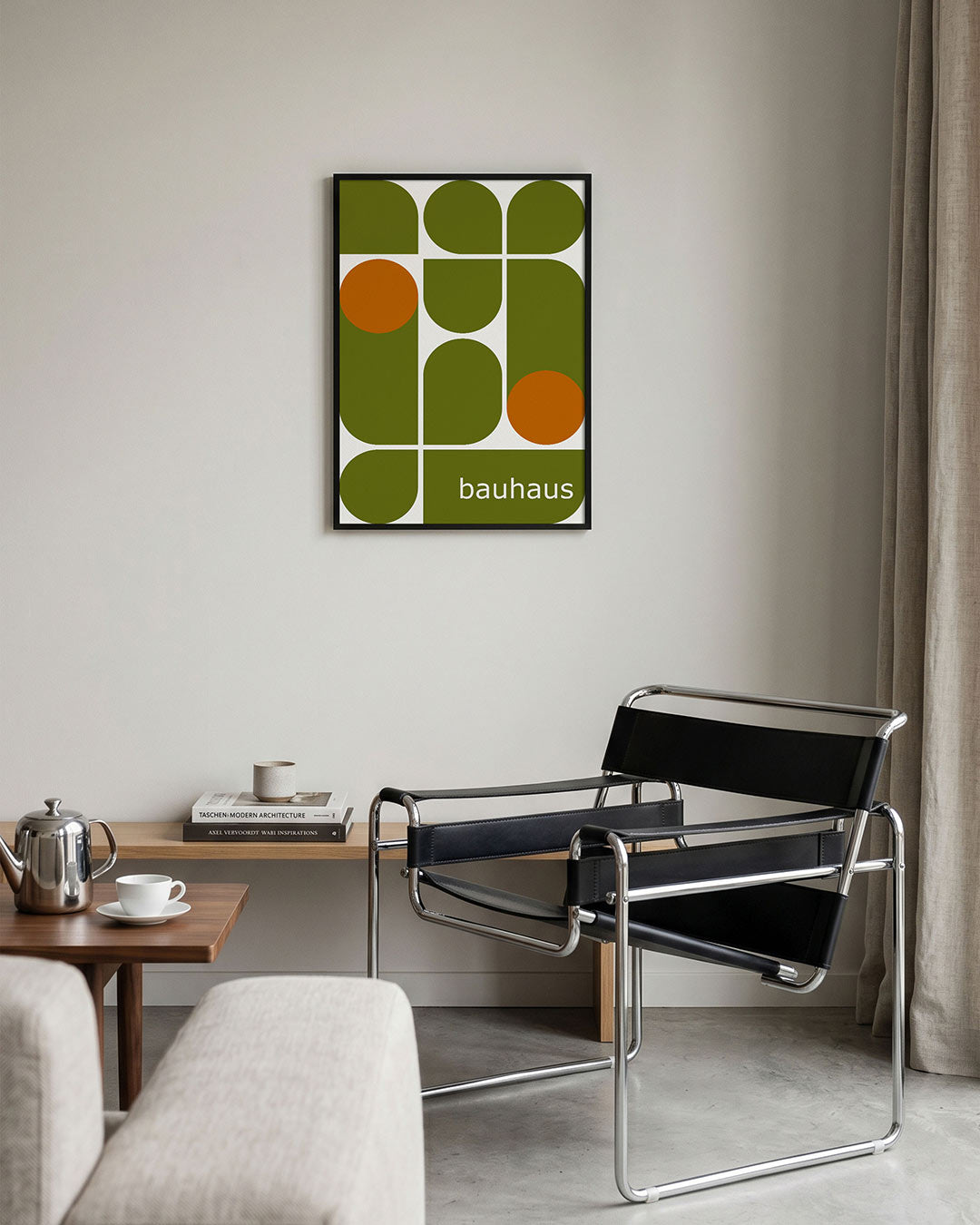Vorm en kleur – geometrische Bauhaus poster in staand formaat