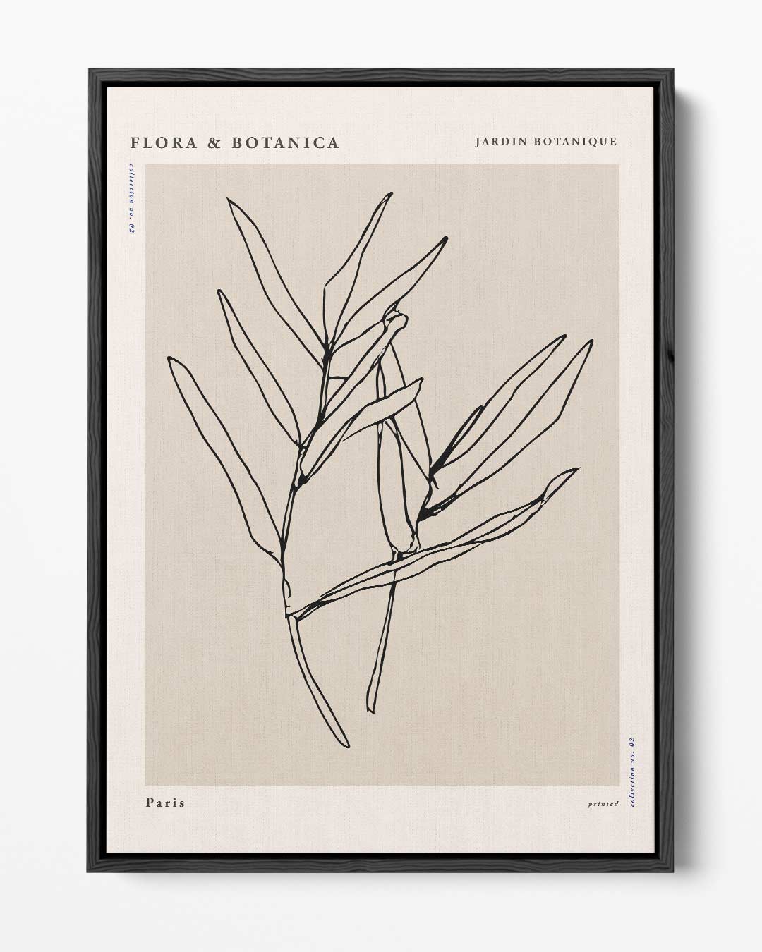 Botanische Schetswandeling – portret kunstwerk als wanddecoratie