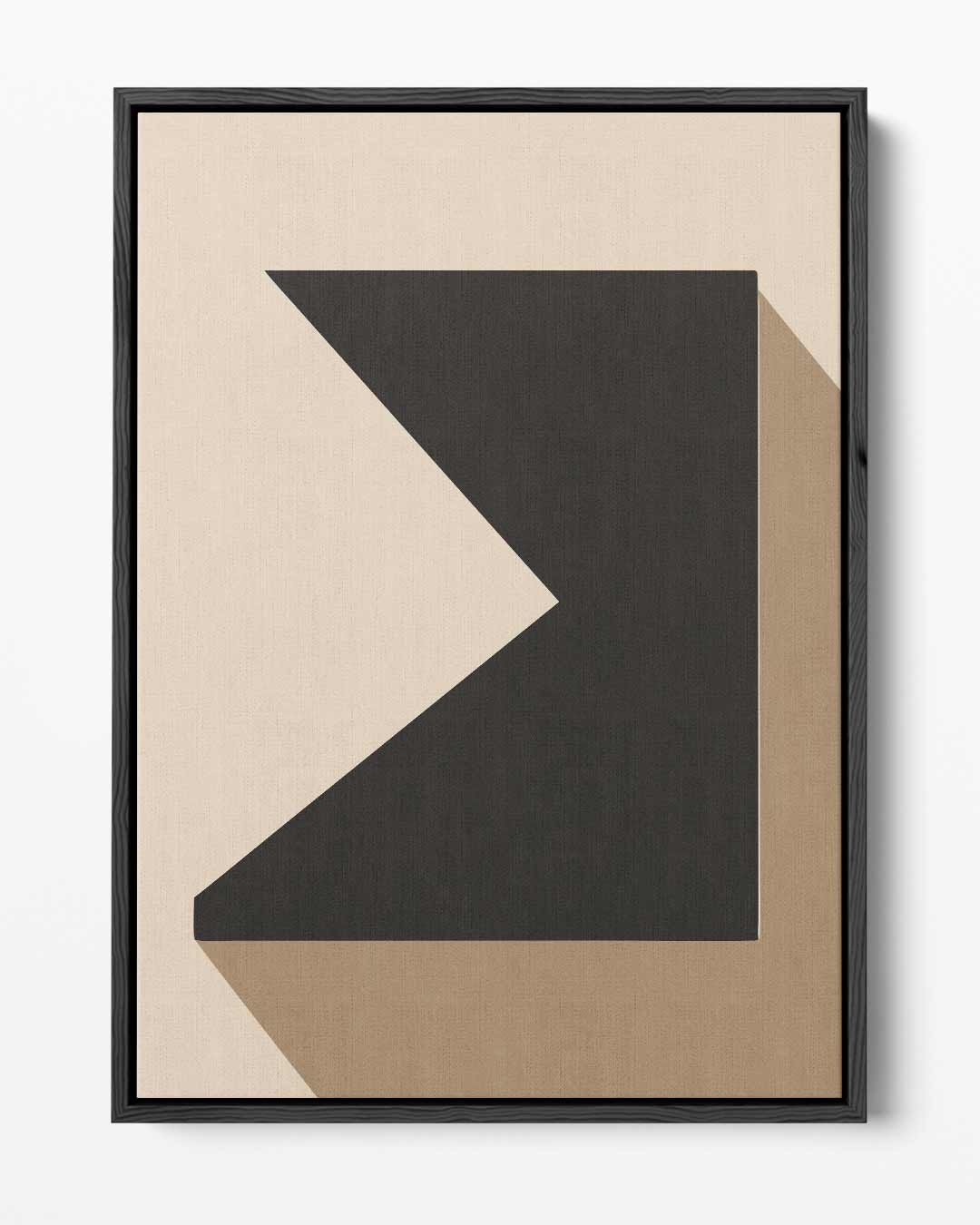 Geometrische Schaduw – portret kunstwerk als wanddecoratie