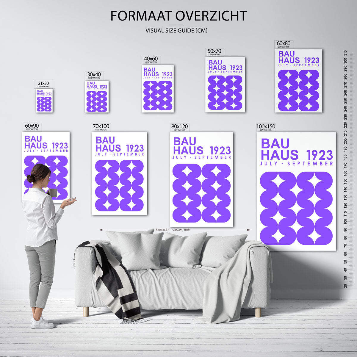  – geometrische poster in Bauhaus-stijl van WallArtistic